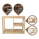 Ver imagem 6 de Sapateira Prateleira de Madeira Maciça com Banco Resistente