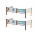 Ver imagem 1 de Kit 2 Camas Solteiro Ônix Divaloto para Quarto Infantil com Design Funcional Premium - Branco/nature