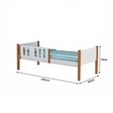 Ver imagem 4 de Kit 2 Camas Solteiro Ônix Divaloto para Quarto Infantil com Design Funcional Premium - Branco/nature