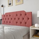 Ver imagem 3 de Cabeceira Painel Estofada 160 Capitonê Box Queen Suspensa Fixação na Parede Capela:rosa