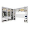 Quarto Modulado Casal Módena Composição 10 Branco - Pr Móveis - 2