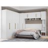 Quarto Modulado Casal Módena Composição 10 Branco - Pr Móveis - 1