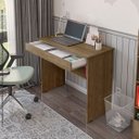 Ver imagem 4 de Mesa de Escritório Escrivaninha com 1 Gaveta para Estudo e Trabalho - Jm3 Móveis:freijó
