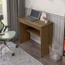 Ver imagem 5 de Mesa de Escritório Escrivaninha com 1 Gaveta para Estudo e Trabalho - Jm3 Móveis:freijó