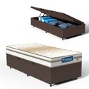 Ver imagem 1 de Cama Box Baú com Colchão de Molas Ensacadas Double Face Pillow Euro Alfa Probel Solteiro 88cm