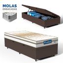 Ver imagem 2 de Cama Box Baú com Colchão de Molas Ensacadas Double Face Pillow Euro Alfa Probel Solteiro 88cm