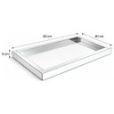 Ver imagem 3 de Bandeja Espelhada Prata Bar Decorativa Extra Grande 40x60 Cm