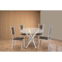 Ver imagem 1 de Mesa Cozinha Volga 95 + 4 Cad Florença Cromado Kappesberg