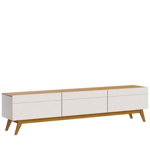 Rack Classic 3 Gavetas 180cm Imcal 11233 Off White Nature Sala