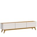 Ver imagem 1 de Rack Classic 3 Gavetas 180cm Imcal 11233 Off White Nature Sala