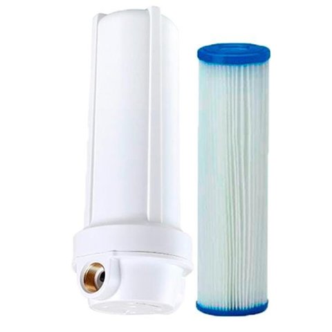 Filtro D'Água Cavalete Entrada Poço 9,3/4 Com Refil Lavável