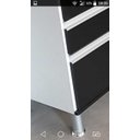 Ver imagem 4 de Gabinete para Pia de Cozinha 1,50m Donatello Dakar e Branco 100% Mdf 15mm