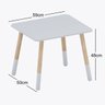Conjunto Mesa Infantil 2 Cadeiras Colorir - Branco - 3
