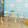 Conjunto Mesa Infantil 2 Cadeiras Colorir - Branco - 2