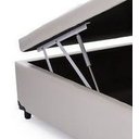 Ver imagem 3 de Cama Box Baú Solteirão Reforçada 108x198 Corino Bege