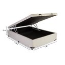 Ver imagem 2 de Cama Box Baú Solteirão Reforçada 108x198 Corino Bege