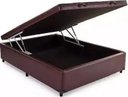 Ver imagem 1 de Cama Box Baú Solteirão Reforçada 108x198 Corino Marrom