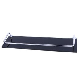 Kit Acessórios para Banheiro 5 Peças de Vidro Reto Preto - 3