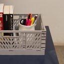 Ver imagem 3 de Caixa Organizadora 6,5l Dobrável de Plástico Multiuso - Oikos