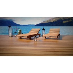 Espreguiçadeira de Madeira para Jardins e Piscina Afl010 - 4
