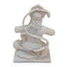 Escultura Hanuman Coração de Pó de Mármore Branco 20cm - 2