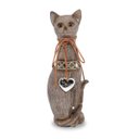 Ver imagem 1 de Escultura Decorativa Gato de Resina 25cm Altura