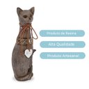 Ver imagem 3 de Escultura Decorativa Gato de Resina 25cm Altura