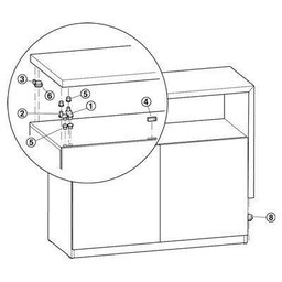 Ferragem para mesa Giratória Häfele TurnTable - 7