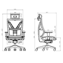 Ver imagem 4 de Cadeira Escritório Presidente Giratória Darix Plaxmetal Nr17 em Tela Preta