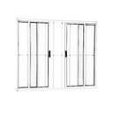 Ver imagem 1 de Janela de Alumínio Abertura Central 4 Folhas com Grade 100x150cm Branco Allo Esquadrias