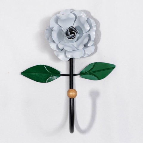 Cabideiro de Parede Cabide para Toalha 1 Gancho Flor Branca