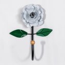 Ver imagem 1 de Cabideiro de Parede Cabide para Toalha 1 Gancho Flor Branca