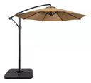 Ver imagem 1 de Ombrelone Articulado Guarda Sol de Praia Jardim Lateral 3 Metros Bege Base 60l Rm Decor