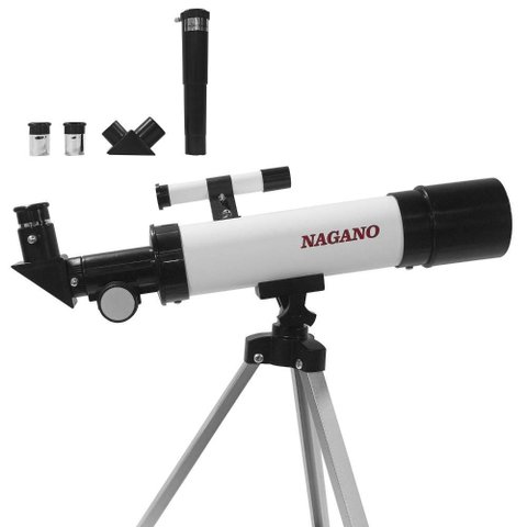 Telescópio Astronômico Terrestre Refrator Luneta 360x50mm - 90x