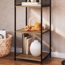 Ver imagem 6 de Estante 180 Cm Estilo Industrial com Tela P1023 Preto Mell Pp