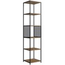 Ver imagem 1 de Estante 180 Cm Estilo Industrial com Tela P1023 Preto Mell Pp
