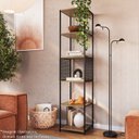 Ver imagem 7 de Estante 180 Cm Estilo Industrial com Tela P1023 Preto Mell Pp