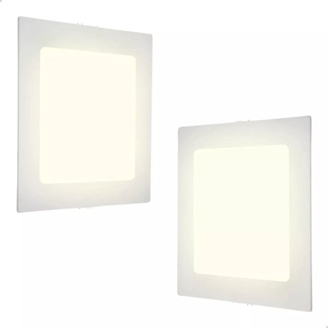 Painel LED Embutir Quadrado 30x30 24W Branco Bivolt