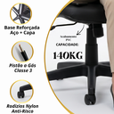 Ver mais imagens de Cadeira Presidente Executiva Corporativa Reclinável Flange Relax 140kg Estrela Metal Braço