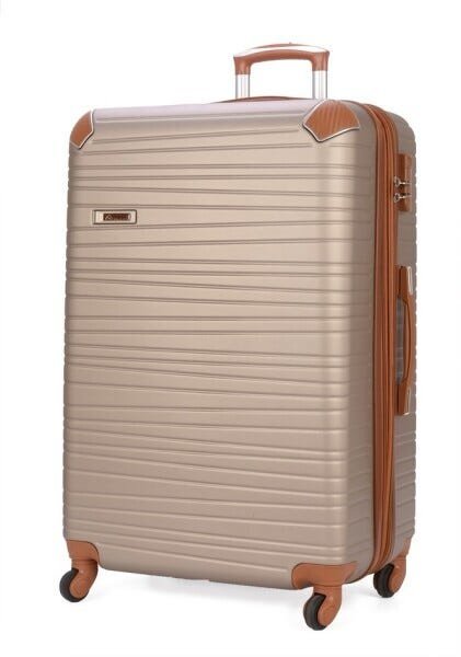 Kit 3 Malas de Viagem Champanhe Luxcel MF10226PK - 4