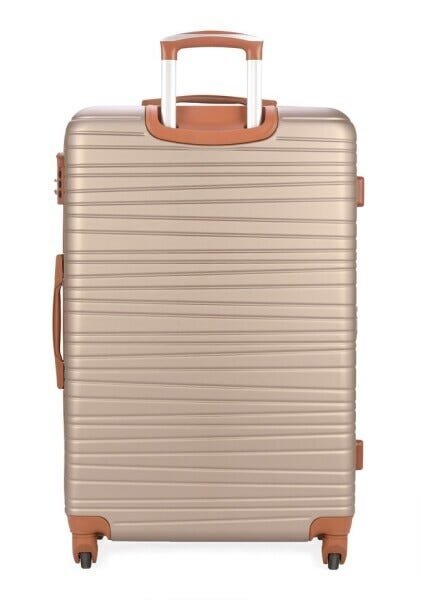 Kit 3 Malas de Viagem Champanhe Luxcel MF10226PK - 5