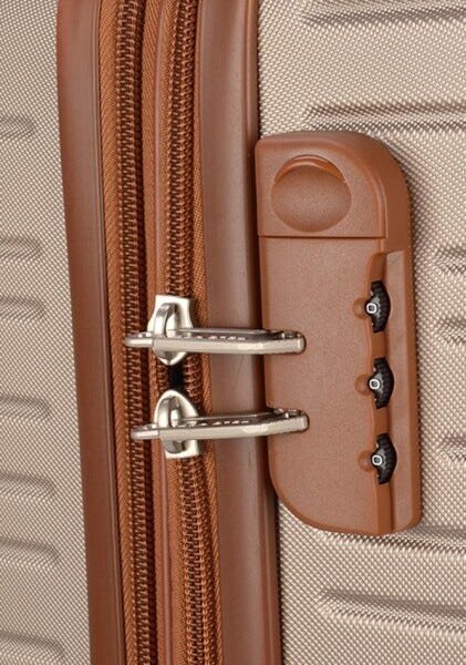 Kit 3 Malas de Viagem Champanhe Luxcel MF10226PK - 6