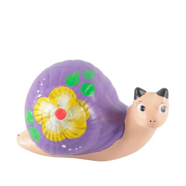 Caracol em Cerâmica Decorativo de Casa e Jardim - 1
