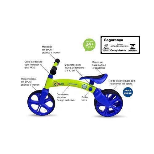 Bike Kids Balance Branca com Amarelo - 2