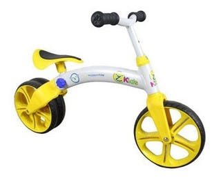 Bike Kids Balance Branca com Amarelo - 1
