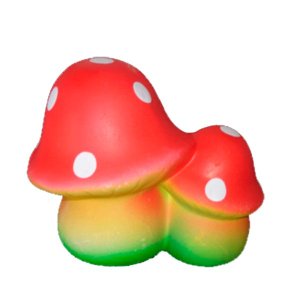 Cogumelo Duplo em Cerâmica Decorativo Casa e Jardim