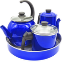 Ver imagem 1 de Conjunto Café 4 Peças Azul