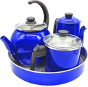 Ver imagem 1 de Conjunto Café 4 Peças Azul