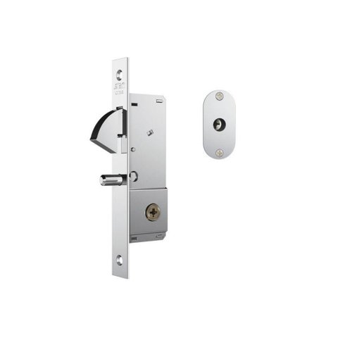 Fechadura de Porta de Correr Stam Tetra 1940 Inox Escovado