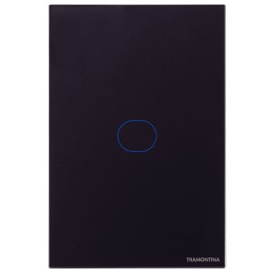 Interruptor Touch Wi-Fi Smart Tramontina Preto com 1 Canal